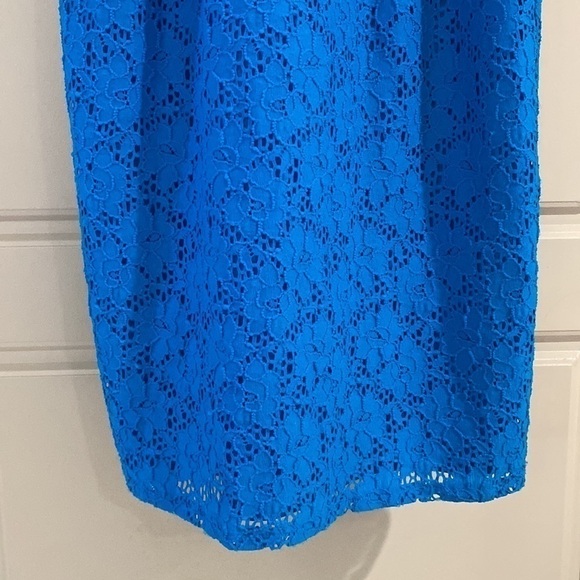𝅺LAUNDRY by Design Blue Flower Eyelet Dress - Picture 4 of 7